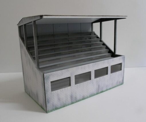 Greenhills Slot Car Building Weathered Reims Grandstand Model 1:32 Scale - Brand New - MB19