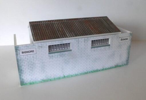 Greenhills Slot Car Building Kit Italian Toilet Block 1:43 Scale - Brand New MACC625 - Image 2