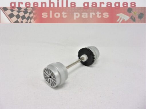 Greenhills Scalextric Ferrari F430 Rear Axle+Wheels Silver- Used - P8043**