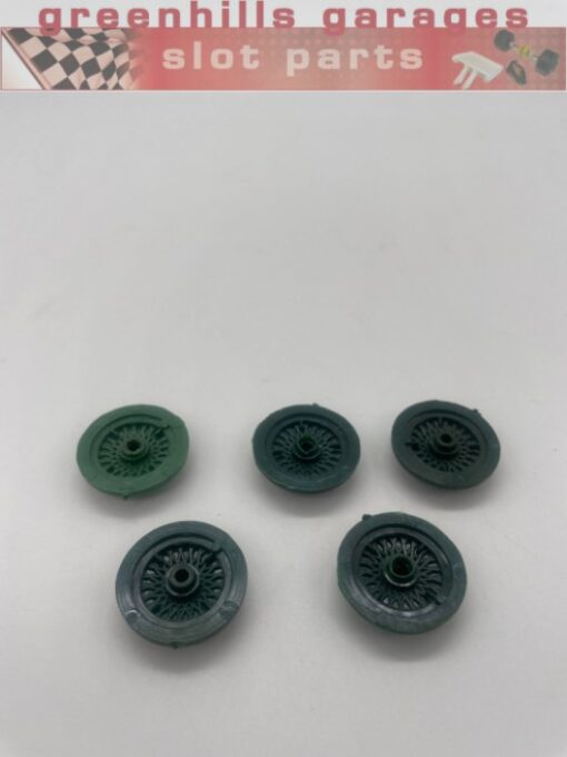 Greenhills Scalextric Bentley 3L Inner Wheels x 5 C64 C305 - Spares or Repair - P10062