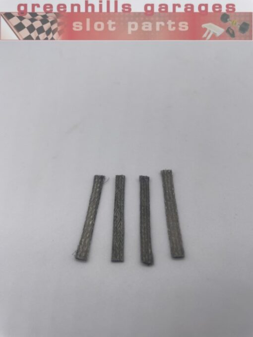 Greenhills Scalextric Vintage Tinned Copper Braids x 4 31mm x 2.8mm - NEW - P10036