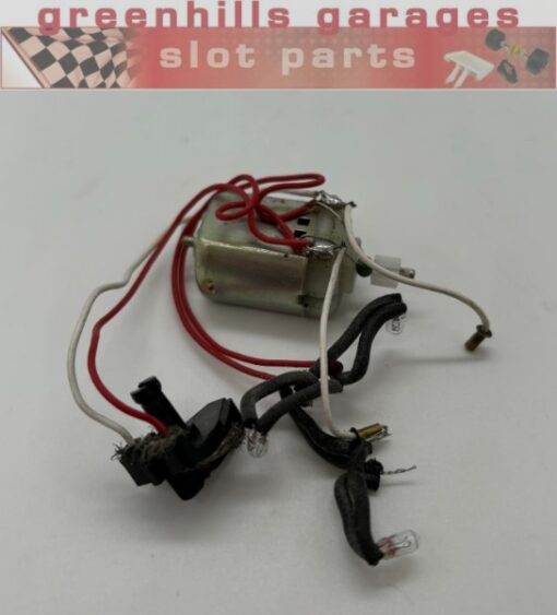 Greenhills Scalextric Engine for Ford Escort XR3i + Lights + Pinion + Guide - Used - P10152