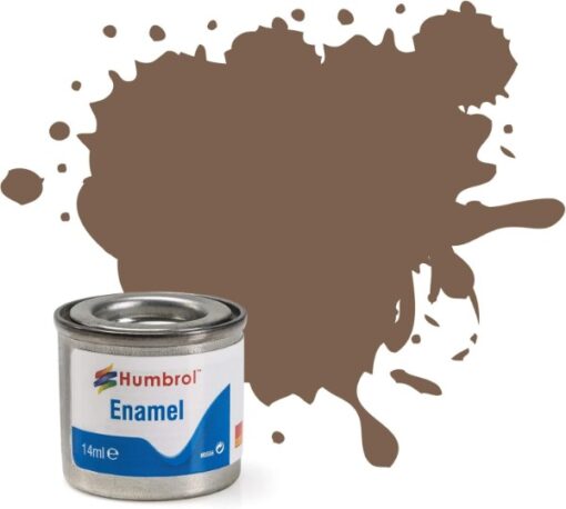 Greenhills Humbrol Dark Earth Matt Enamel Paint 14ml Tinlet AA0312 - C5447