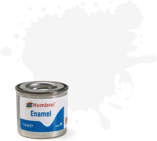 Greenhills Humbrol White Satin Enamel Paint 14ml Tinlet AA1434 - C5452