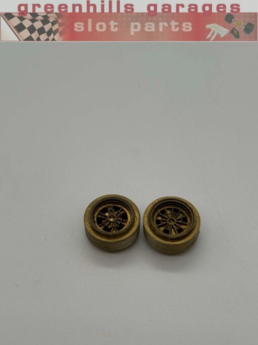 Greenhills Scalextric BMW M1 Gold Rear Wheel Pair - Used - P10199