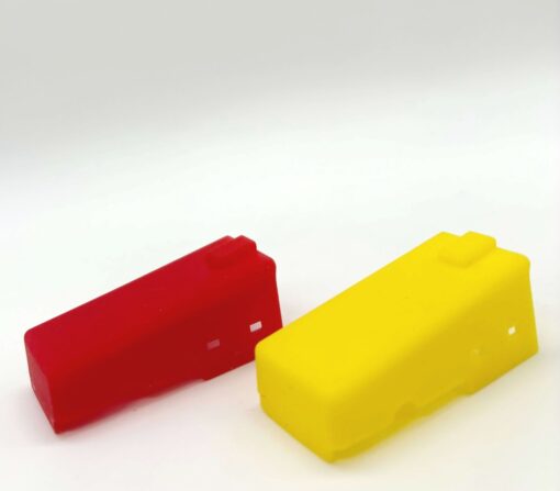 Greenhills Reproduction Yellow & Red Bonnet Pair for Scalextric Superstox C285 & C286 - NEW - GP80