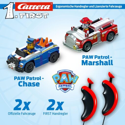 Greenhills Carrera First Paw Patrol On The Track Chase & Marshall Set 20063033 - NEW - CW11 - Image 2