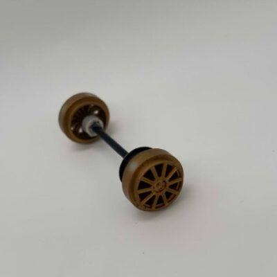 Greenhills Scalextric Subaru Impreza Solberg C2749 Front Axle & Wheels - Used - P10359