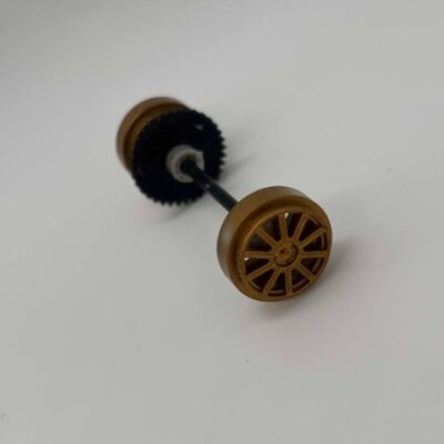 Greenhills Scalextric Subaru Impreza Solberg C2749 Rear Axle & Wheels - Used - P10358