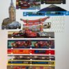 Greenhills Carrera GO!!! Mega Disney Pixar Cars set of Barriers x 11 & Clips x 25 - NEW - MACC1013