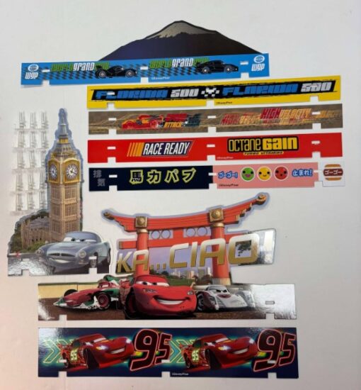 Greenhills Carrera GO!!! Disney Pixar Cars set of Barriers x 8 & Clips x 15 - NEW - MACC1014