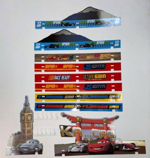 Greenhills Carrera GO!!! Disney Pixar Cars set of Barriers x 10 & Clips x 10 - NEW - MACC1015