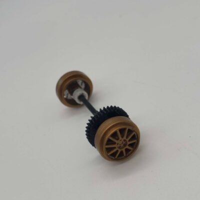 Greenhills Scalextric Subaru Impreza No.7 C2531 Gold Rear Axle & Wheels - Used - P10421