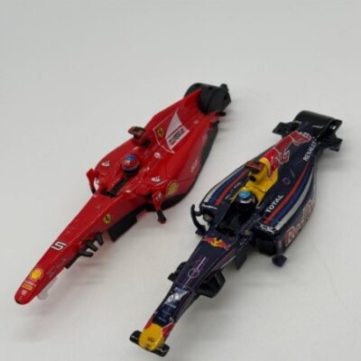 Greenhills Carrera GO!!! Vettel Red Bull RB11 & Ferrari F1 Body Shell Pair - Used - S3189